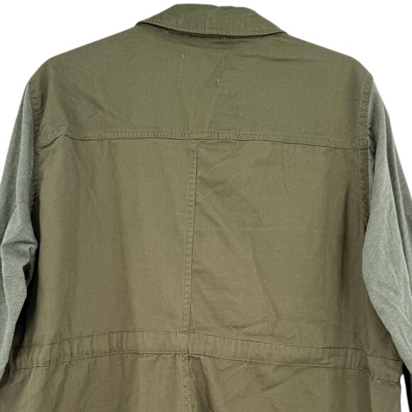 Torrid Womens Drawstring Waist Snap Pocket Green Lightweight Jacket 1 (1X-14/16) - Picture 5 of 10